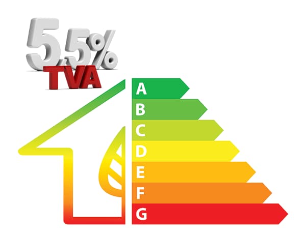 TVA 5.5% amélioration énergétique des logements


