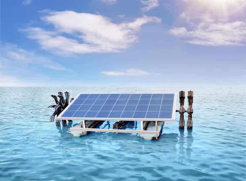 panneaux photovoltaiques utilises en aquaculture centrale solaire