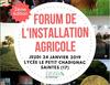 Forum Installation Jeunes agriculteurs 24 janvier 2019


