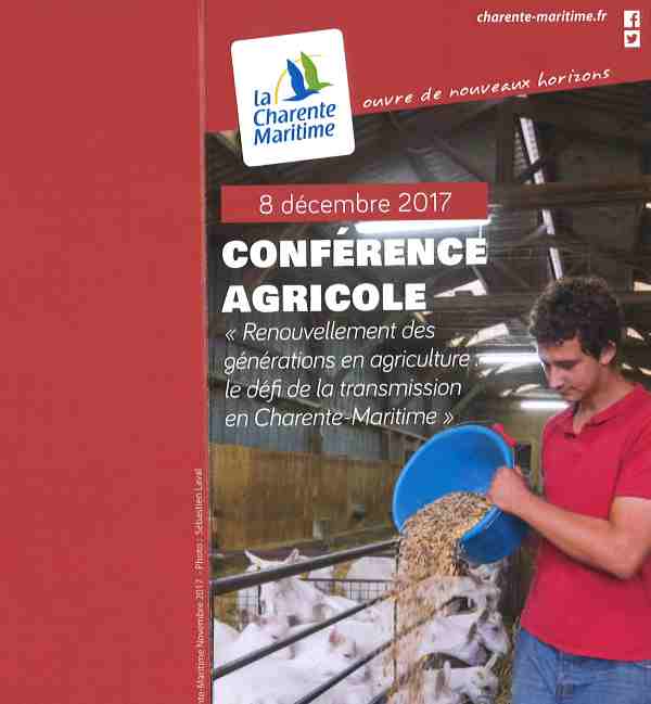 Conférence Agricole 8 décembre 2017 - La Rochelle
Conférence Agricole 8 décembre 2017 - La Rochelle