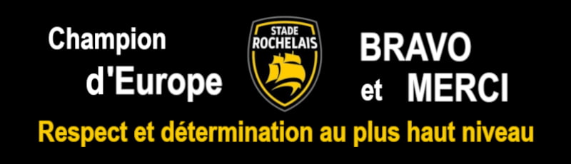 Victoire stade Rochelais, Champion d'Europe