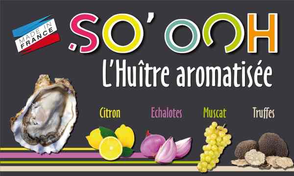 So'ooh huîtres aromatisées, citron, muscat, échalotte ...


