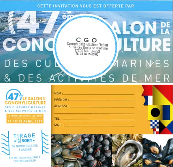 Salon conchylicole de La Tremblade - Invitations CGO