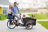 Transport famille travail vélo vert


