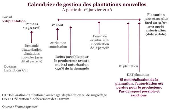 Autorisation plantations nouvelles