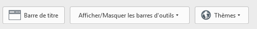 Choix Barres de menu Firefox